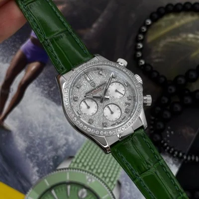 Жіночий годинник Pagani Design PD-1730 Silver-Green